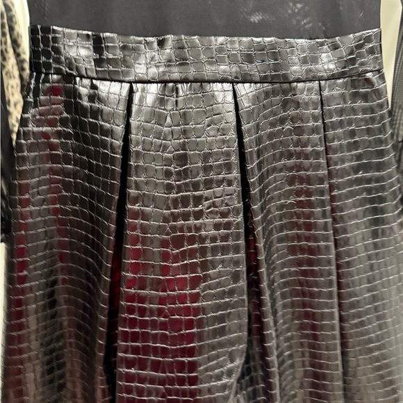 Alice + Olivia Chara Vegan Leather Party Dress Size 8 - Picture 4 of 4